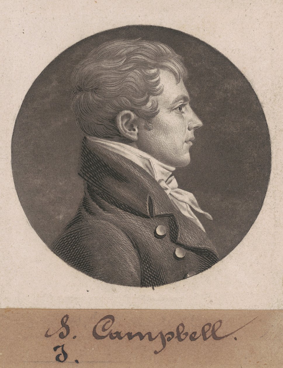 Levin Hicks Campbell autorstwa Charles B. J. Févret de Saint Mémin