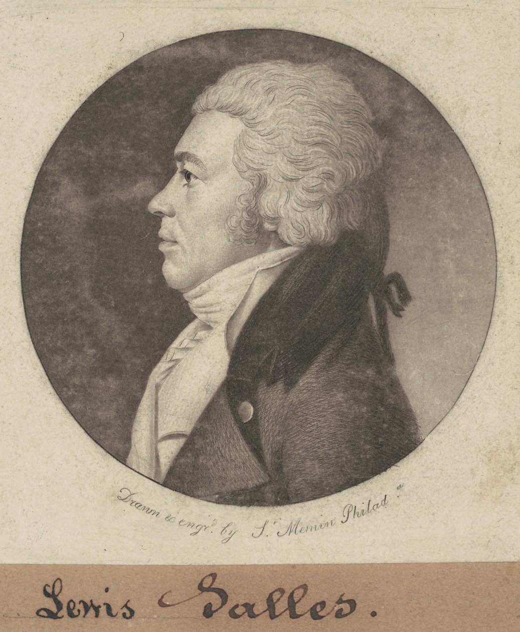 Lewis Halls autorstwa Charles B. J. Févret de Saint Mémin