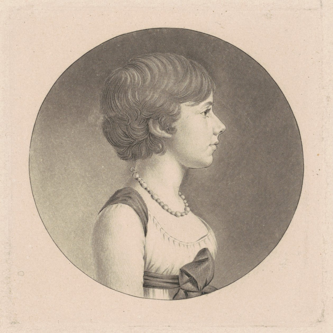 Louisa DuPonceau autorstwa Charles B. J. Févret de Saint Mémin