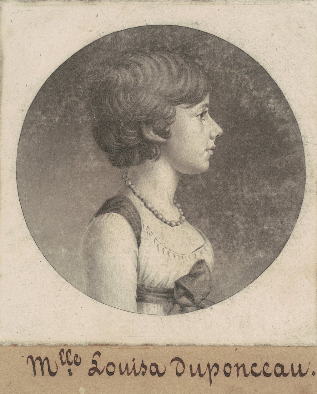 Louisa DuPonceau autorstwa Charles B. J. Févret de Saint Mémin