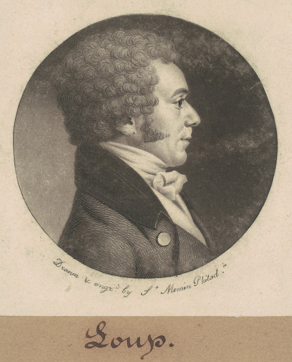 Loup autorstwa Charles B. J. Févret de Saint Mémin