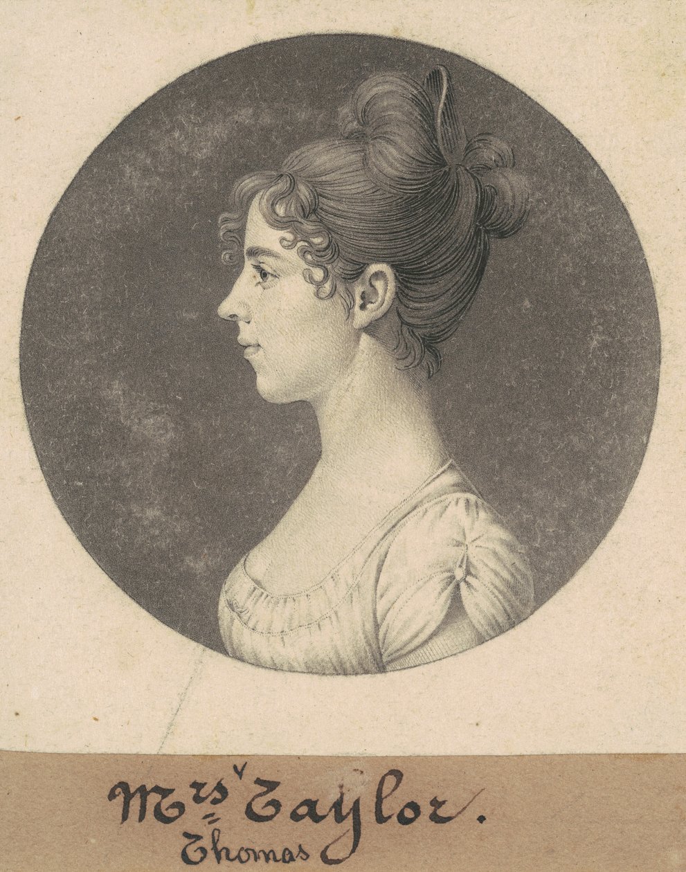 Lucy Harrison Singleton Taylor autorstwa Charles B. J. Févret de Saint Mémin