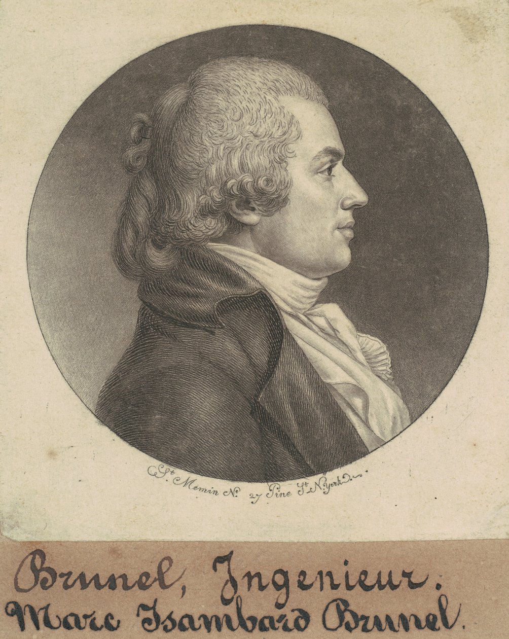 Marc Isambard Brunel autorstwa Charles B. J. Févret de Saint Mémin