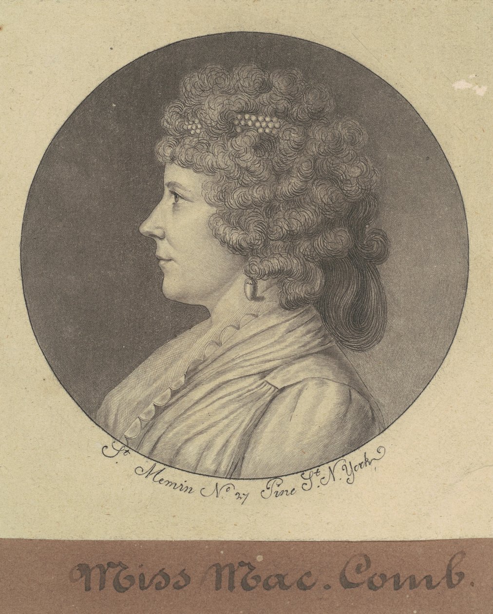 Margaret Marshall Armstrong autorstwa Charles B. J. Févret de Saint Mémin