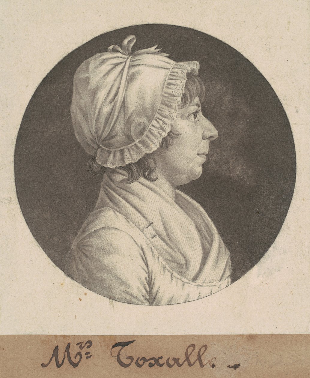 Margaret Smith Foxall autorstwa Charles B. J. Févret de Saint Mémin