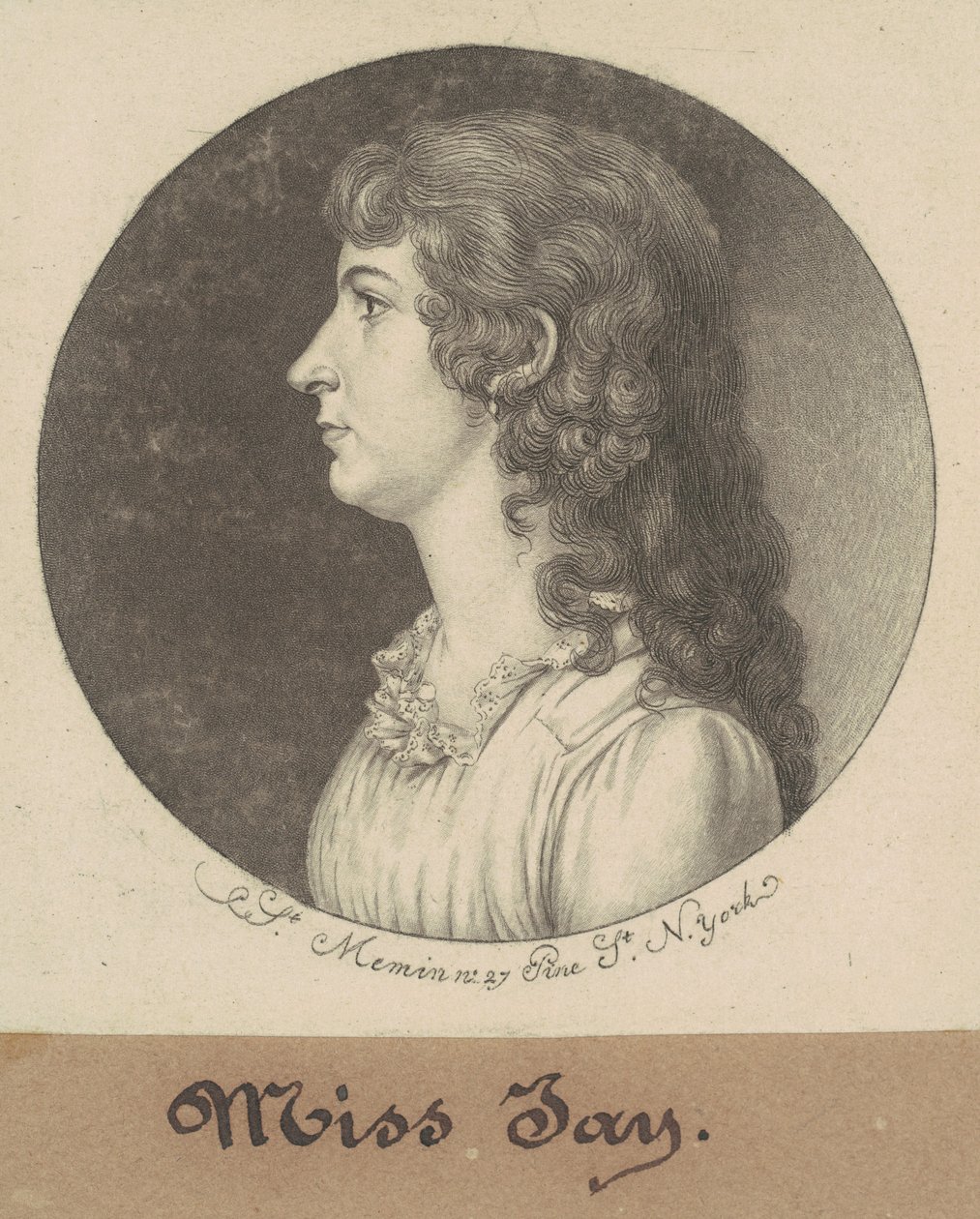 Maria Jay autorstwa Charles B. J. Févret de Saint Mémin