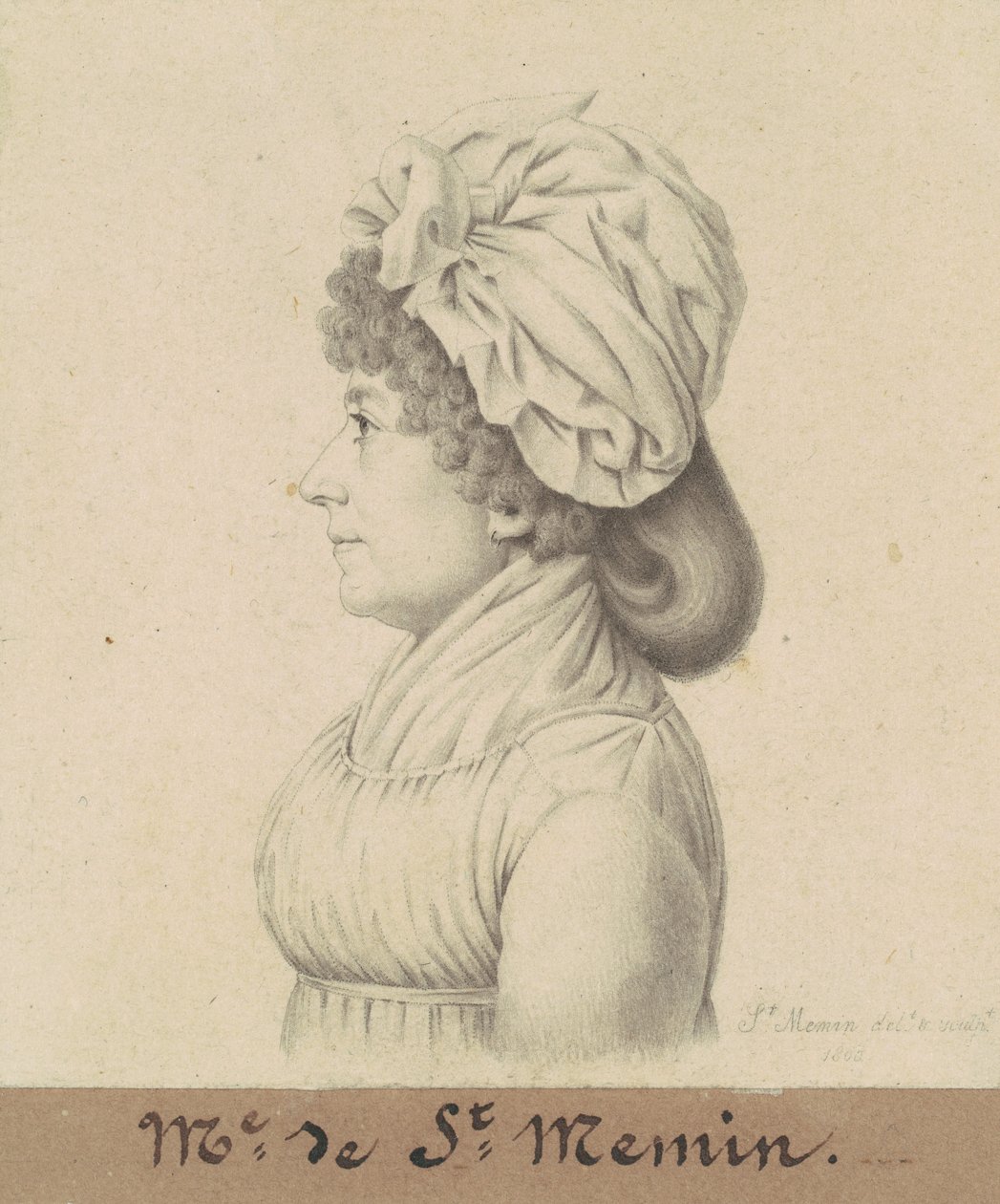 Marie-Victoire Févret z Saint-Mémin autorstwa Charles B. J. Févret de Saint Mémin