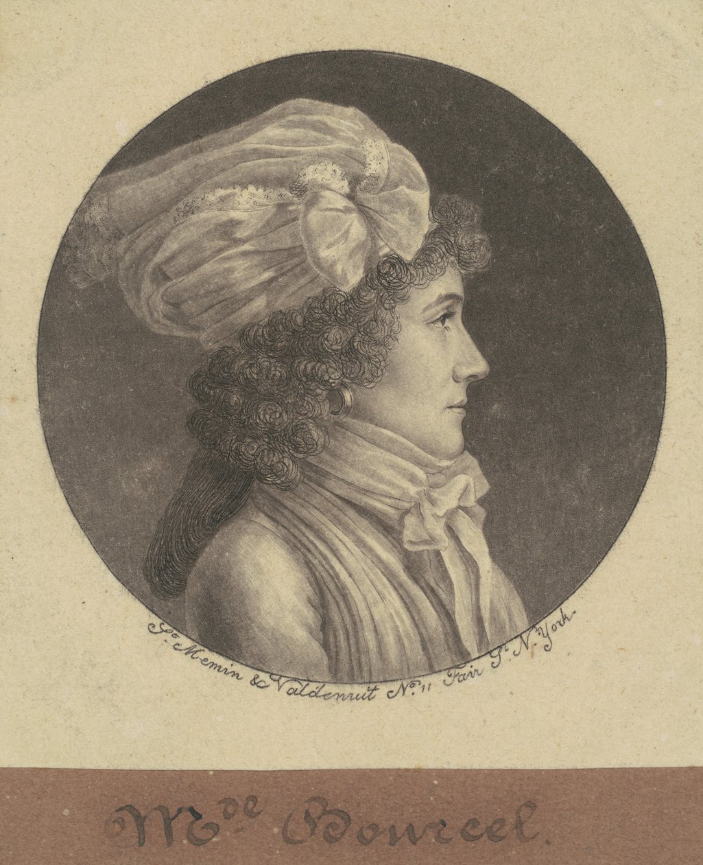 Marie Françoise Bancel autorstwa Charles B. J. Févret de Saint Mémin