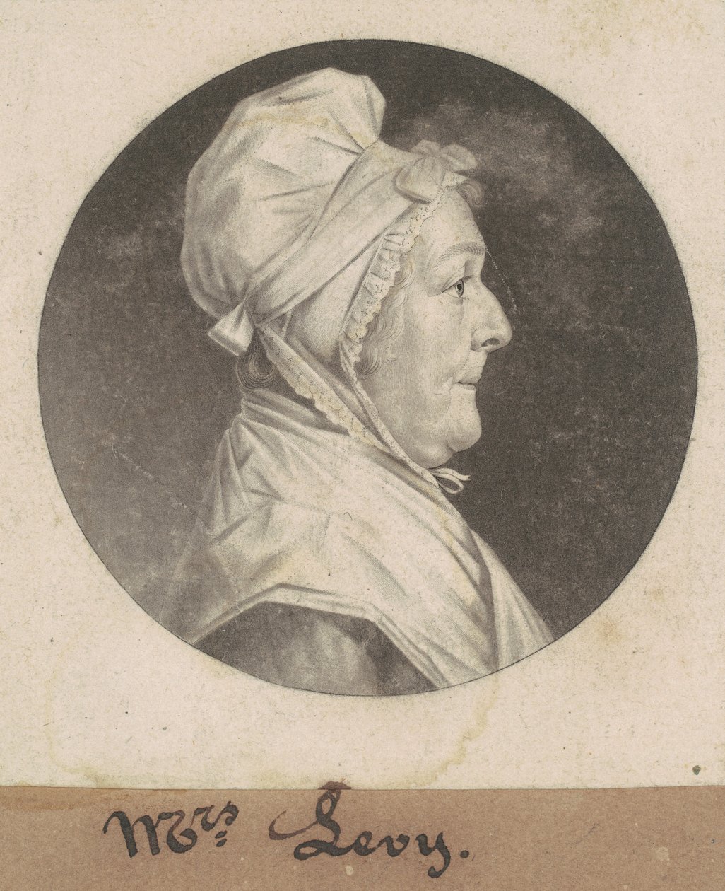 Martha Lampley Levy autorstwa Charles B. J. Févret de Saint Mémin