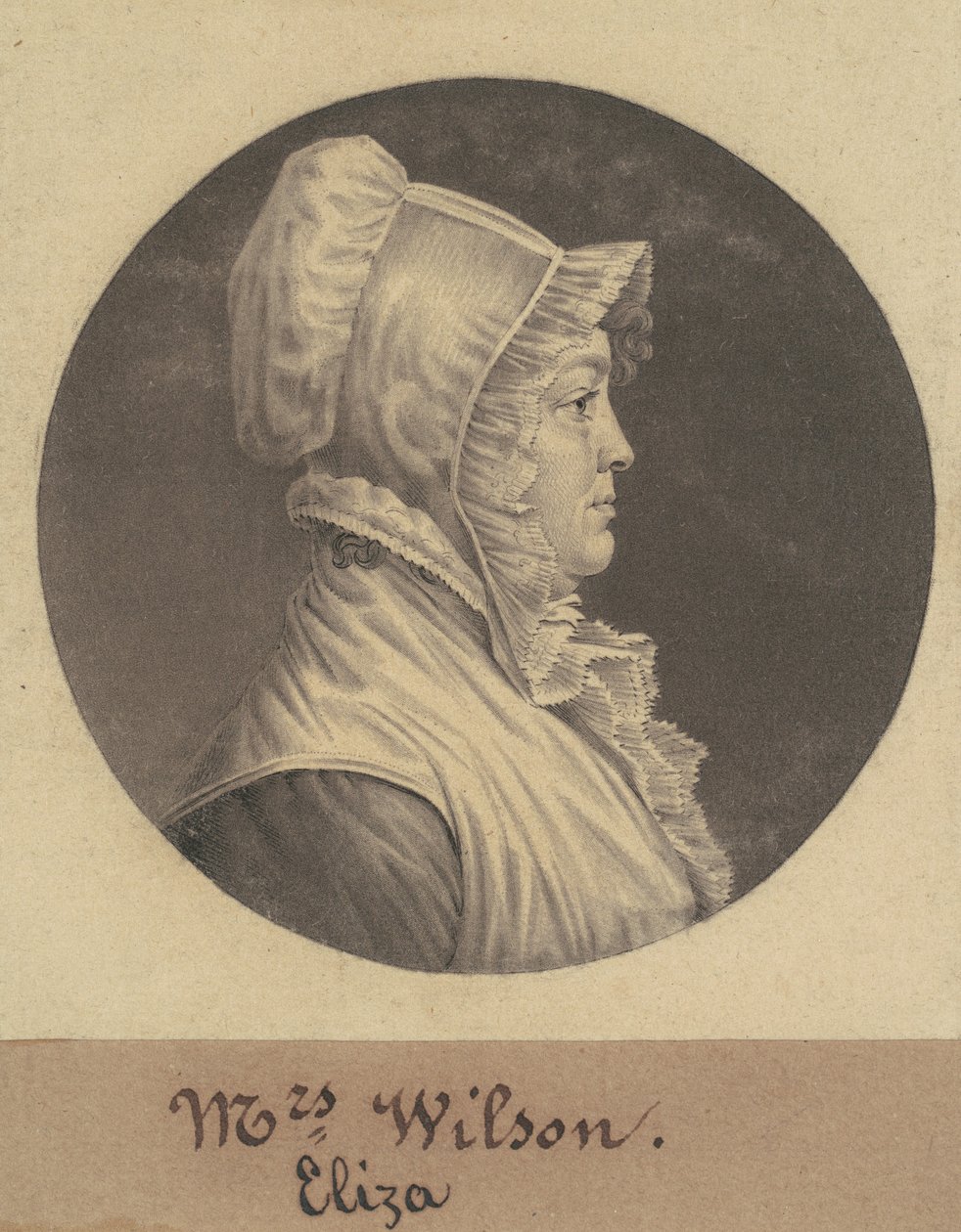 Mary Fleming Lewis autorstwa Charles B. J. Févret de Saint Mémin