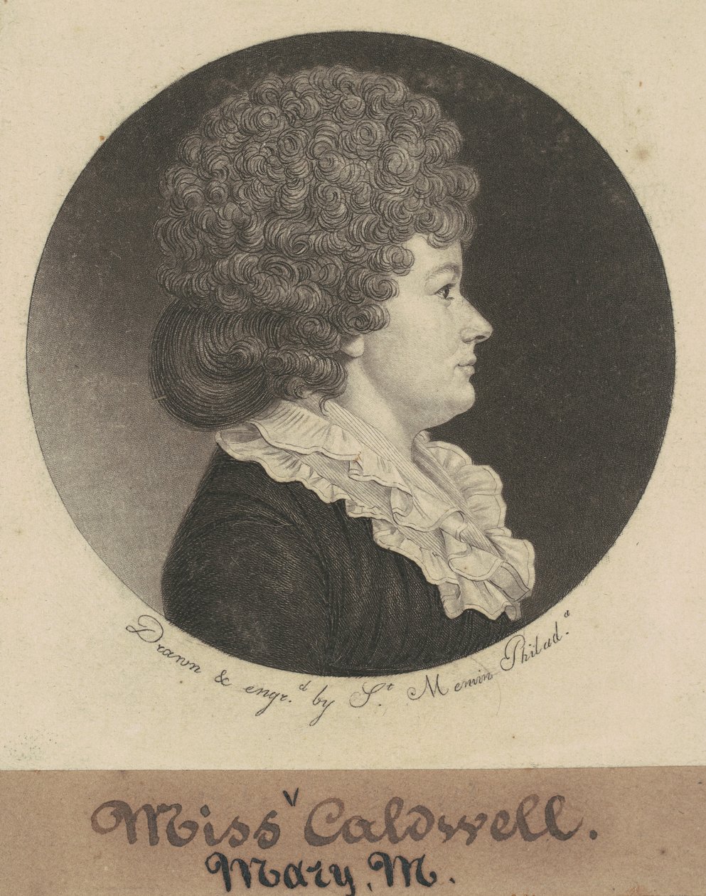 Mary M. Caldwell autorstwa Charles B. J. Févret de Saint Mémin