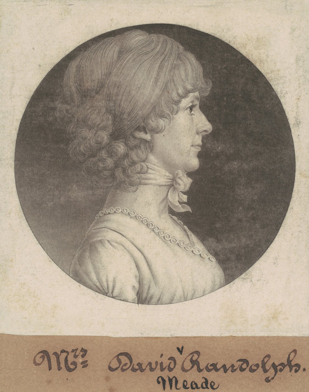 Mary Randolph Randolph autorstwa Charles B. J. Févret de Saint Mémin