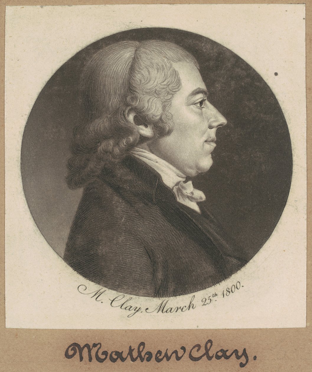 Mateusz Glina autorstwa Charles B. J. Févret de Saint Mémin