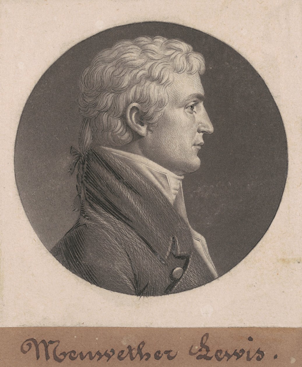 Meriwether Lewis autorstwa Charles B. J. Févret de Saint Mémin