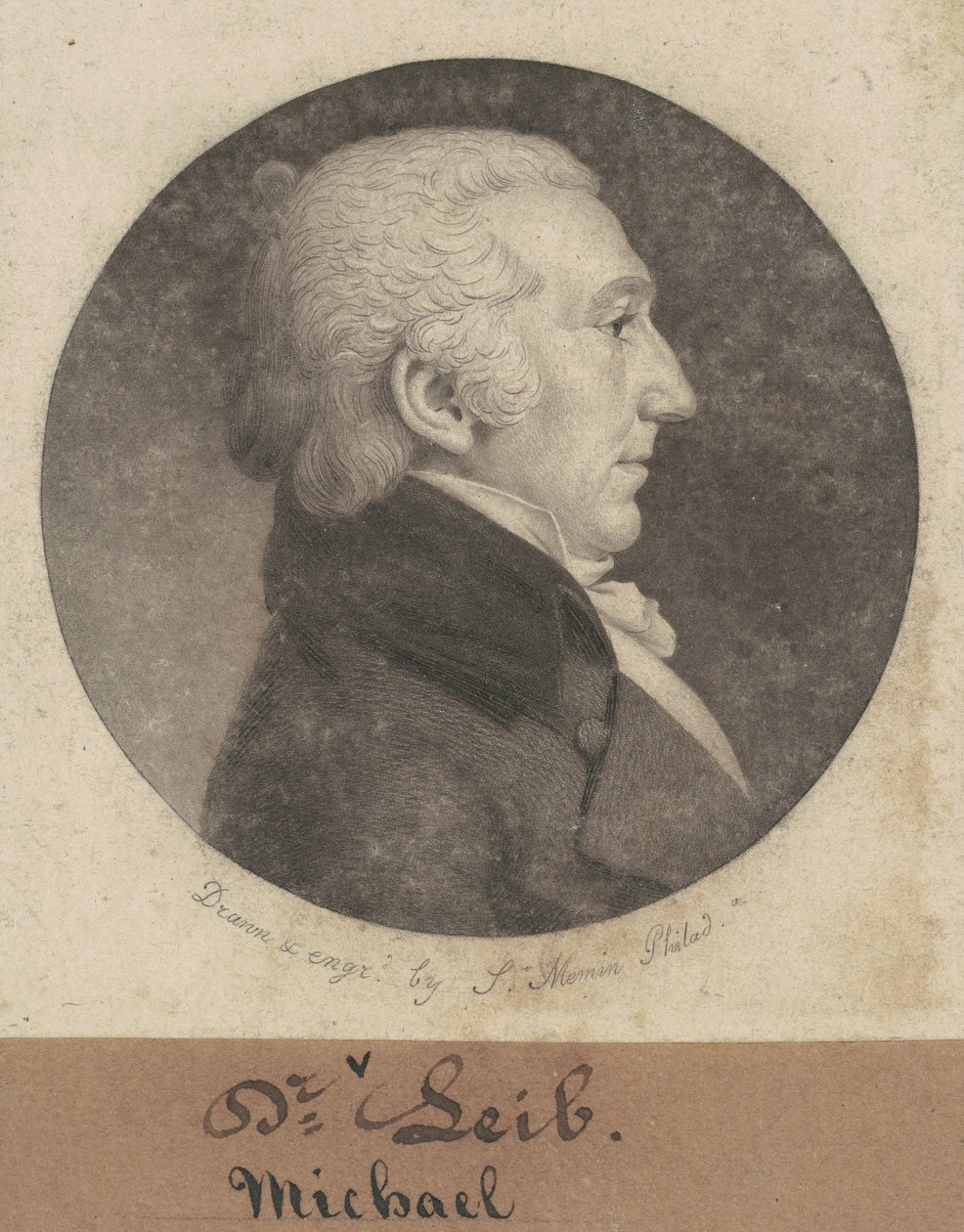 Michael Leib autorstwa Charles B. J. Févret de Saint Mémin