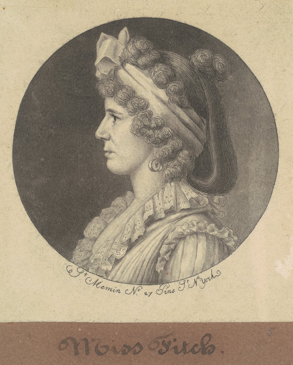 panna Fitch autorstwa Charles B. J. Févret de Saint Mémin