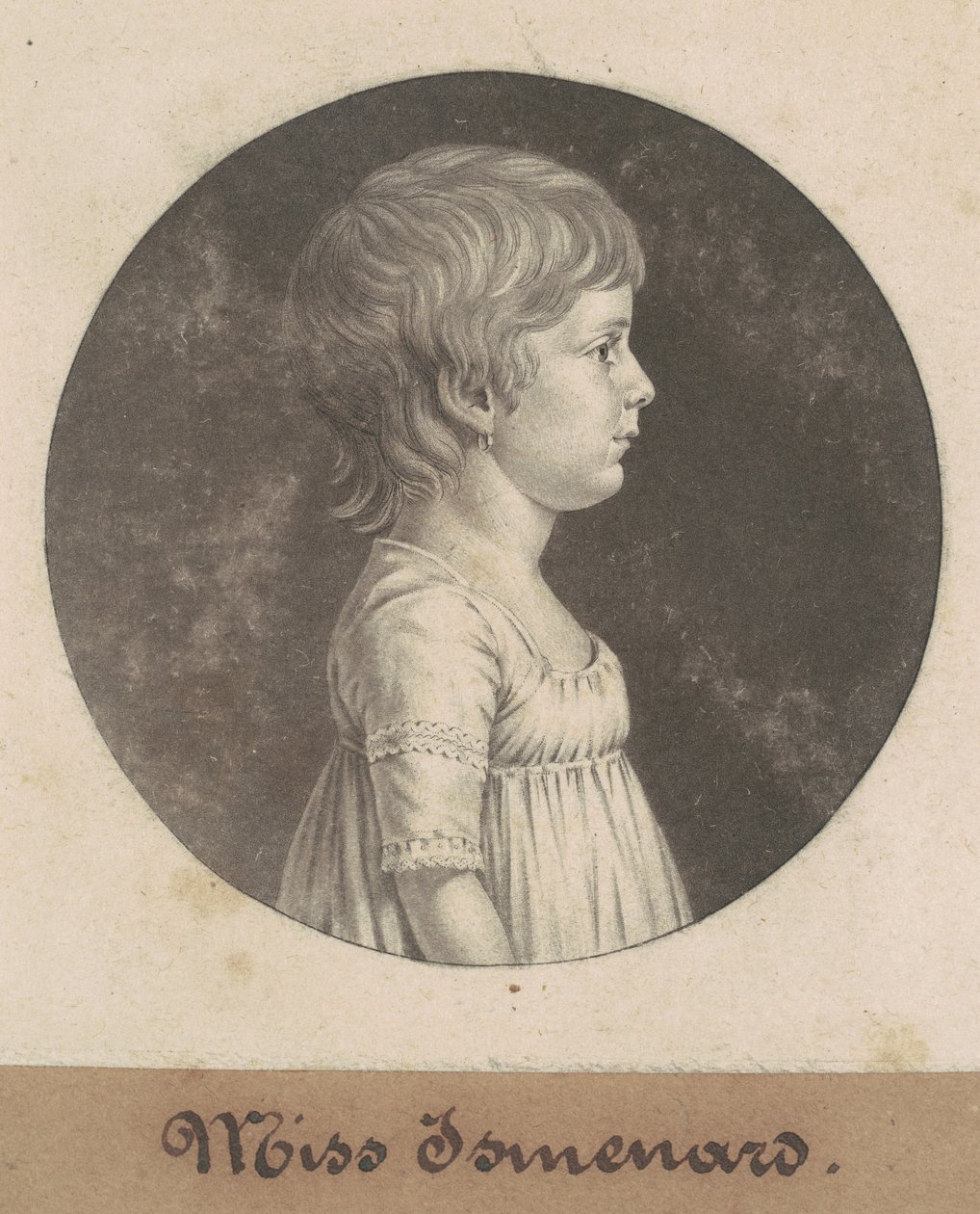 panna Ismenard autorstwa Charles B. J. Févret de Saint Mémin