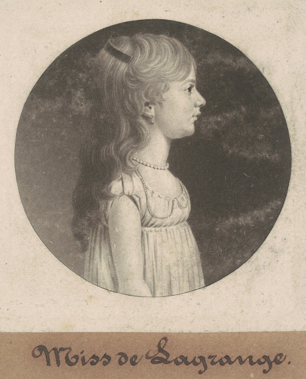 Panna de la Grange autorstwa Charles B. J. Févret de Saint Mémin