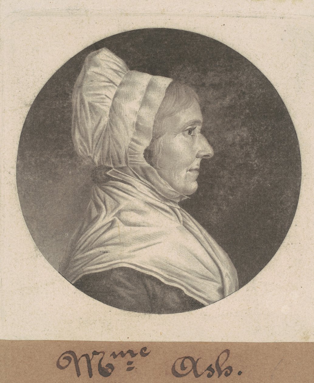 Pani Ash autorstwa Charles B. J. Févret de Saint Mémin