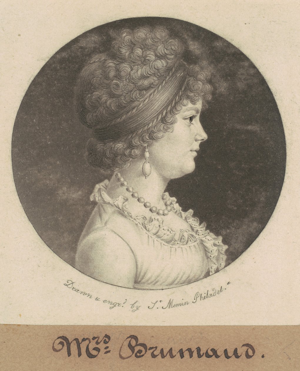 Pani Brumaud autorstwa Charles B. J. Févret de Saint Mémin
