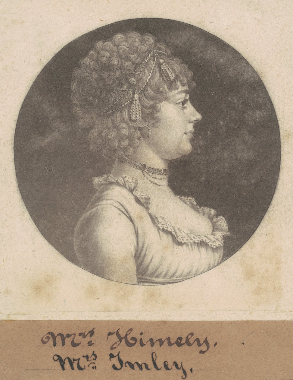 Pani James Henderson Imlay autorstwa Charles B. J. Févret de Saint Mémin
