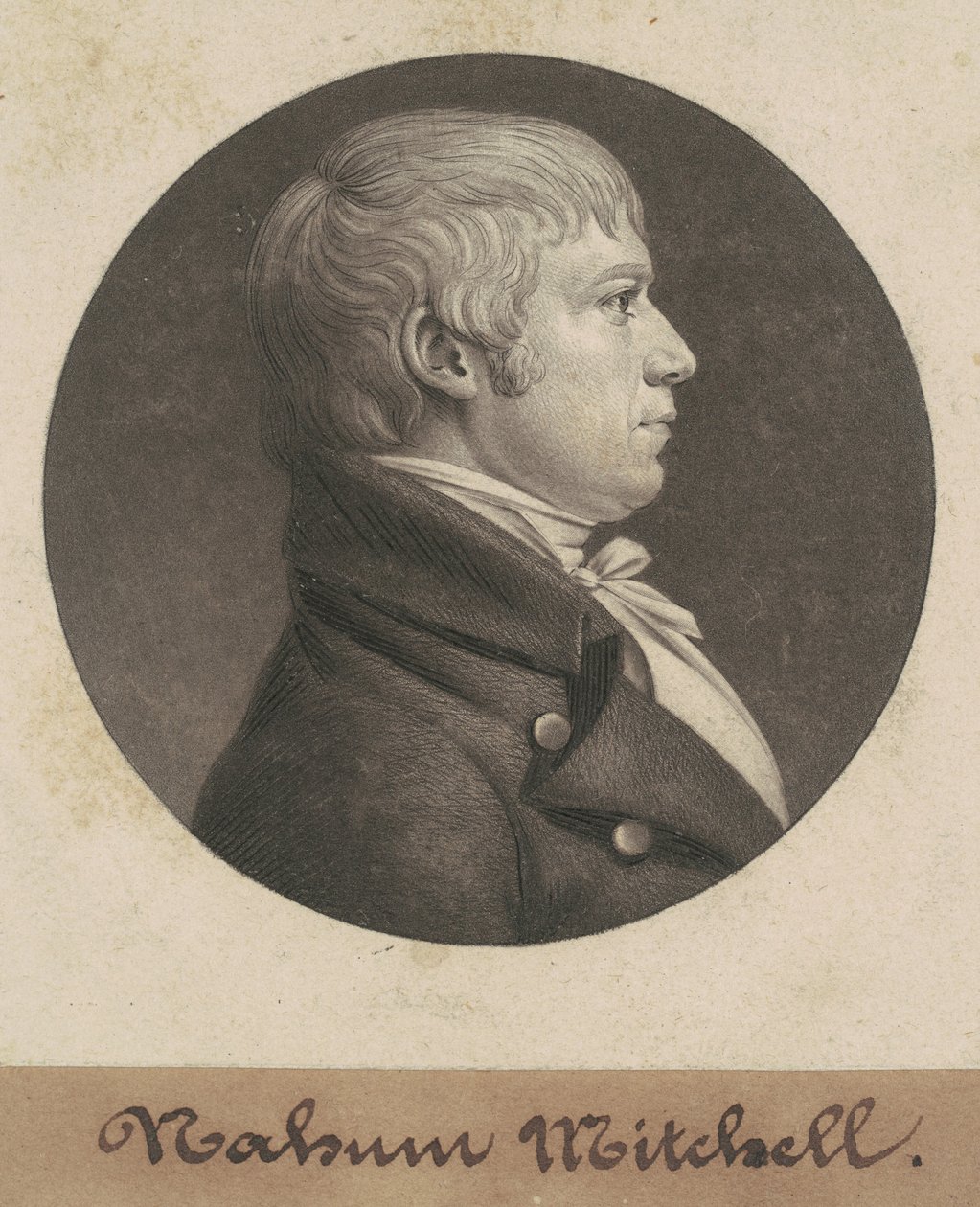 Nahum Mitchell autorstwa Charles B. J. Févret de Saint Mémin