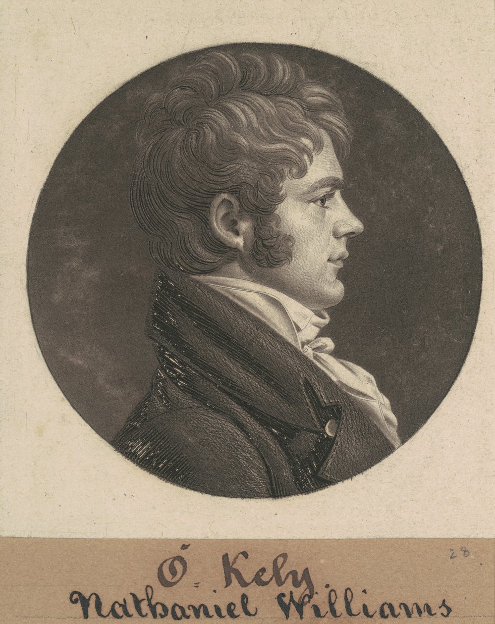 Nathaniela Williamsa autorstwa Charles B. J. Févret de Saint Mémin