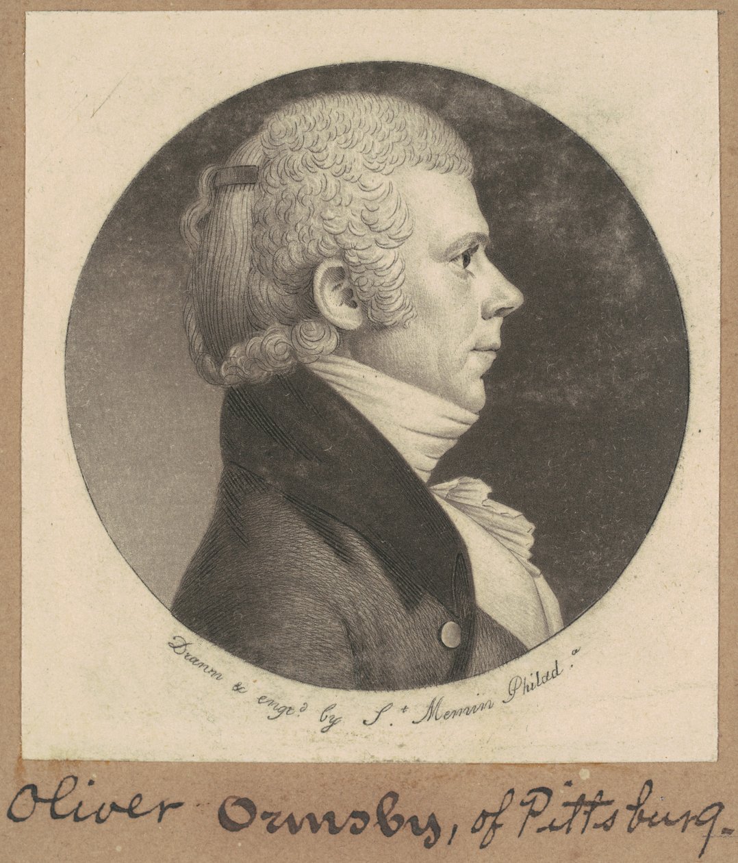 Oliver Ormsby autorstwa Charles B. J. Févret de Saint Mémin