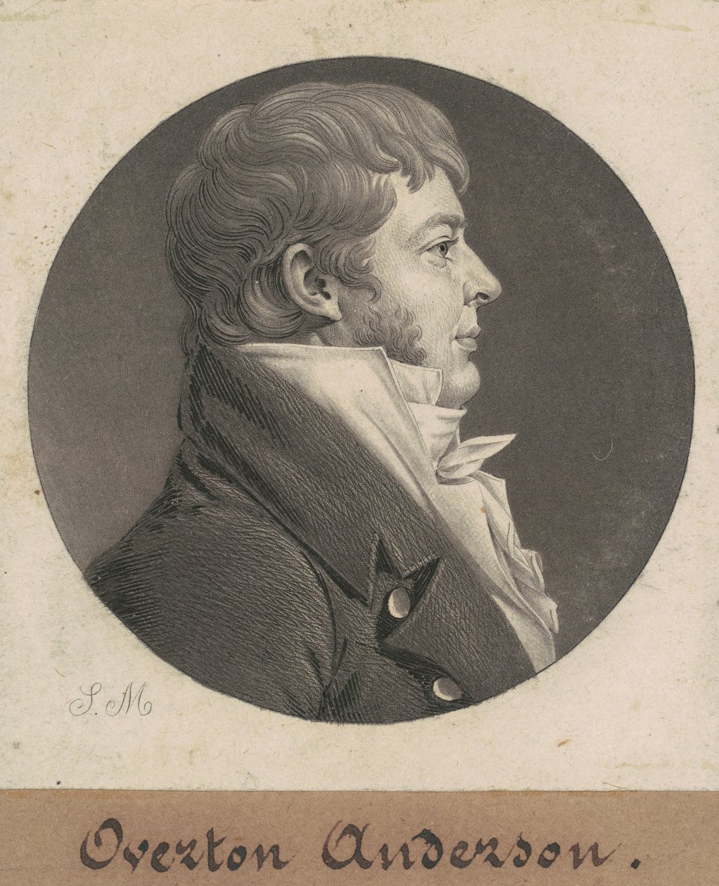 Overton Anderson autorstwa Charles B. J. Févret de Saint Mémin