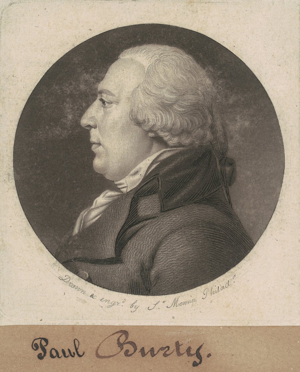 Paul Busti autorstwa Charles B. J. Févret de Saint Mémin