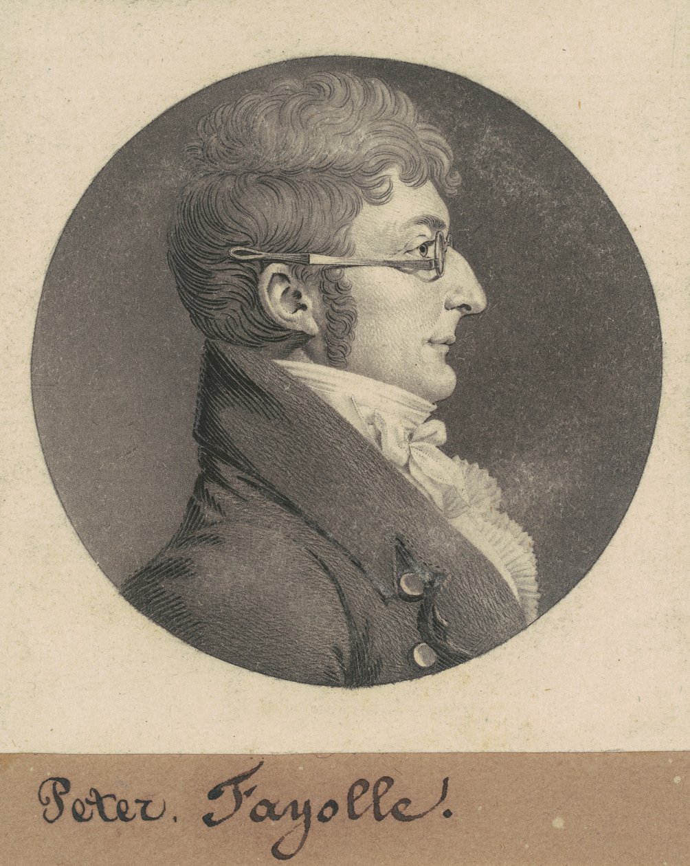 Piotr Fayolle autorstwa Charles B. J. Févret de Saint Mémin
