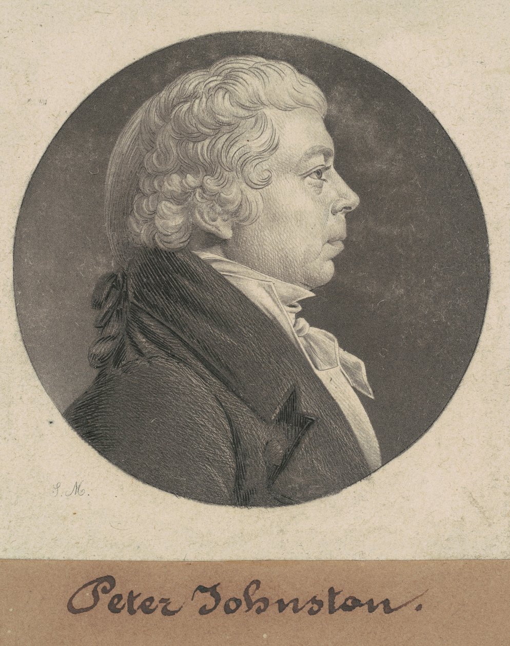Peter Johnston, Jr. autorstwa Charles B. J. Févret de Saint Mémin