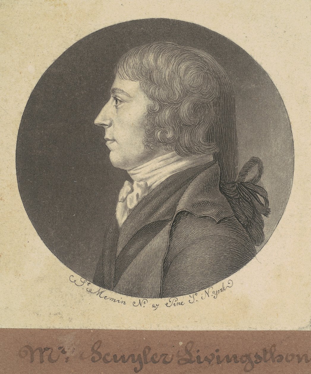 Peter Schuyler Livingston autorstwa Charles B. J. Févret de Saint Mémin