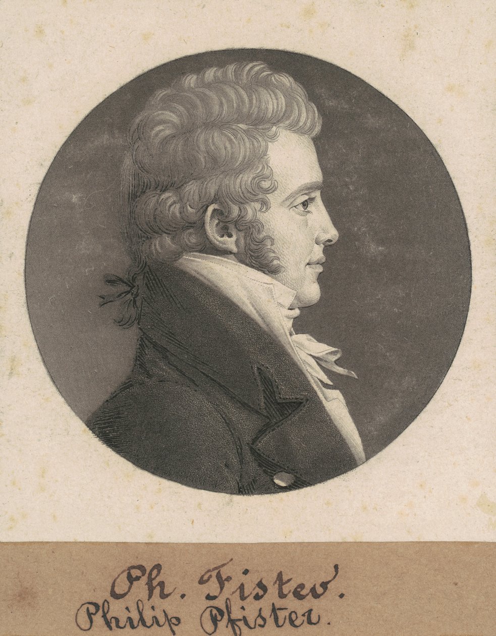 Philip Fister autorstwa Charles B. J. Févret de Saint Mémin