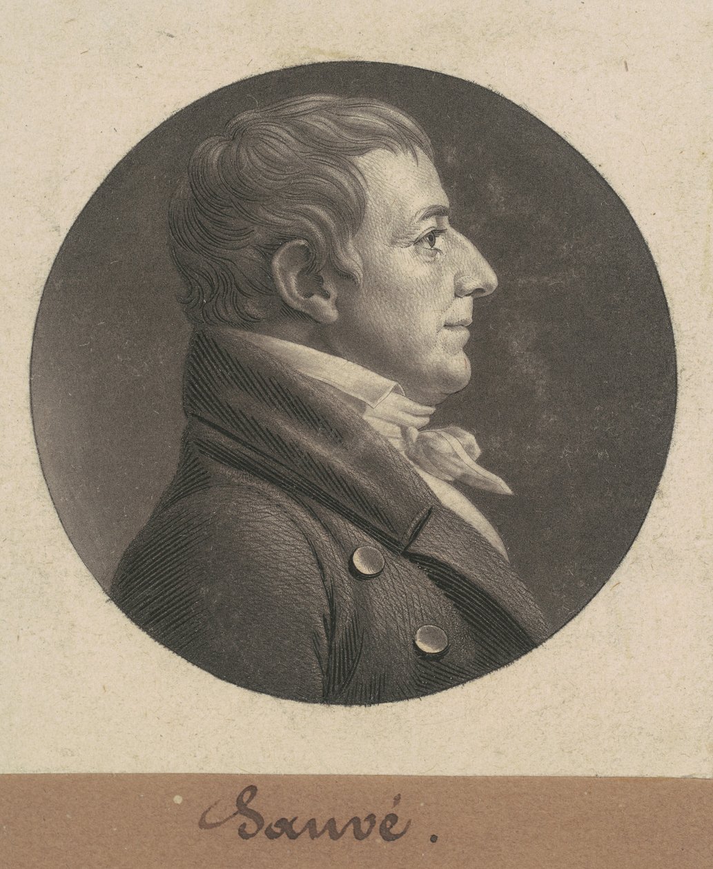 Pierre Sauve autorstwa Charles B. J. Févret de Saint Mémin