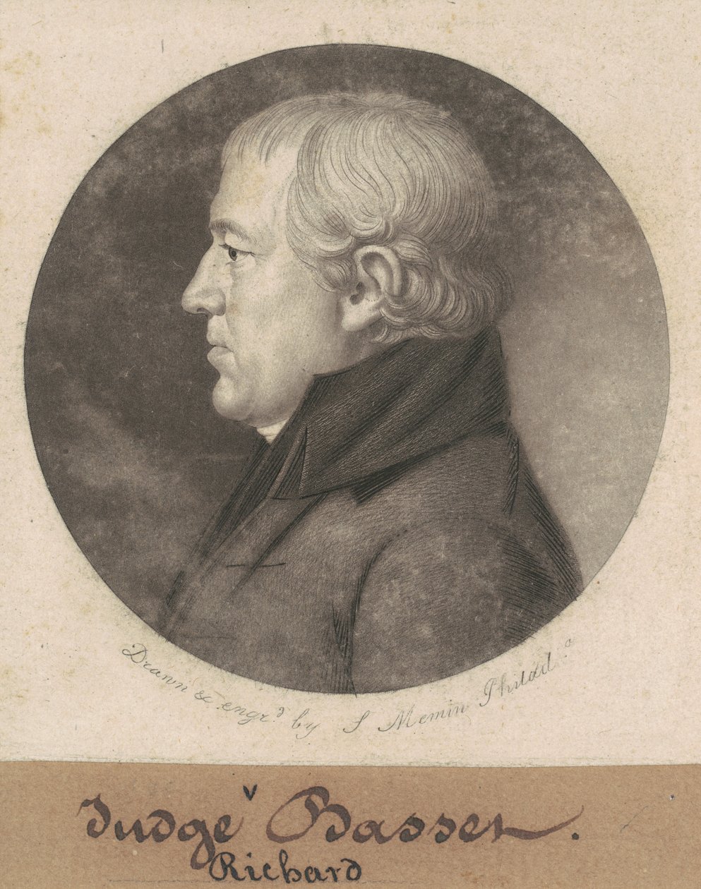 Ryszard Bassett autorstwa Charles B. J. Févret de Saint Mémin