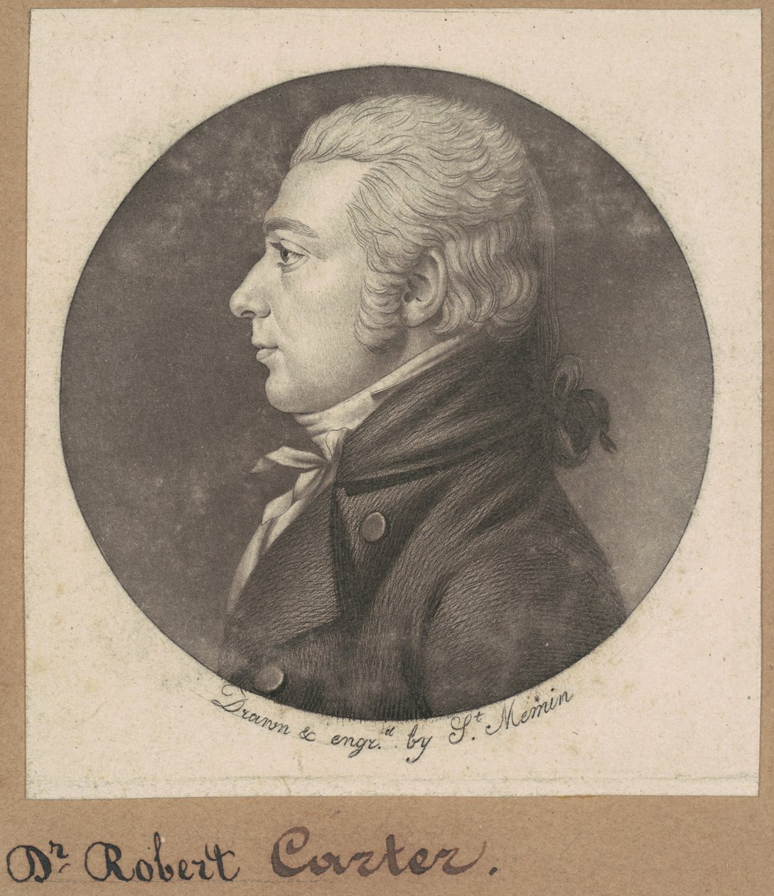 Robert Carter autorstwa Charles B. J. Févret de Saint Mémin