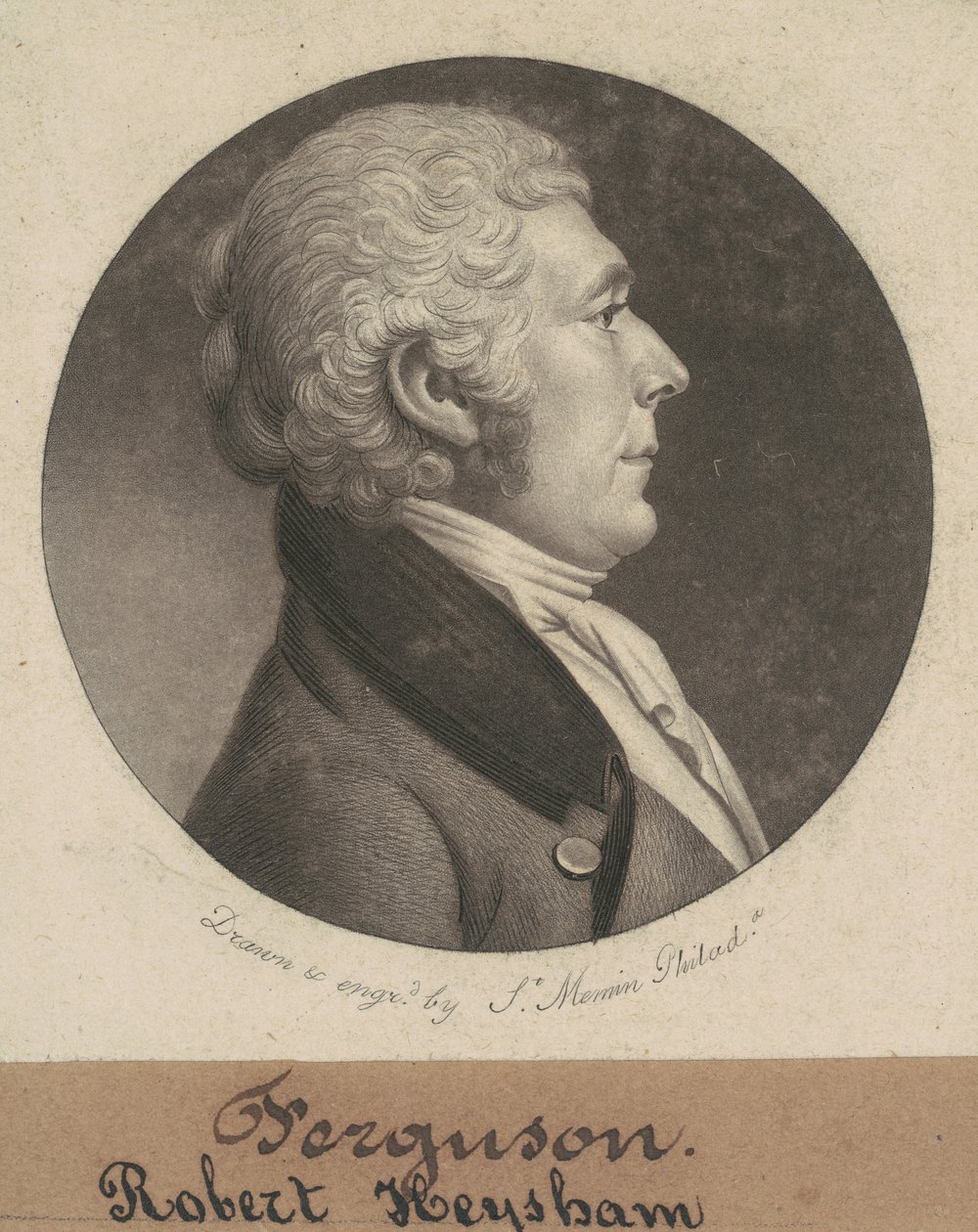 Robert Heysham autorstwa Charles B. J. Févret de Saint Mémin