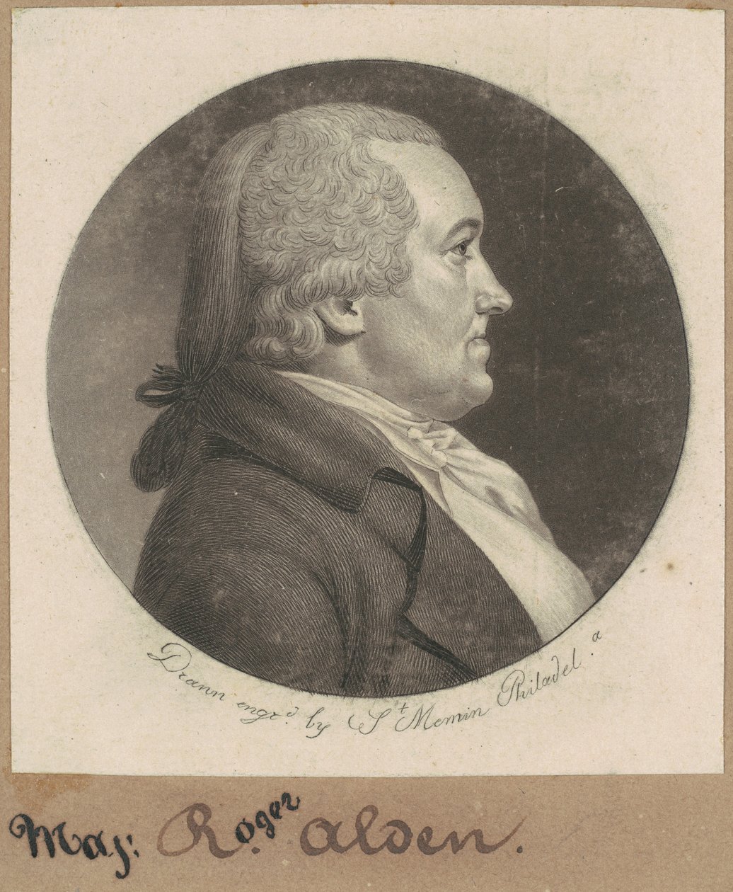 Roger Alden autorstwa Charles B. J. Févret de Saint Mémin