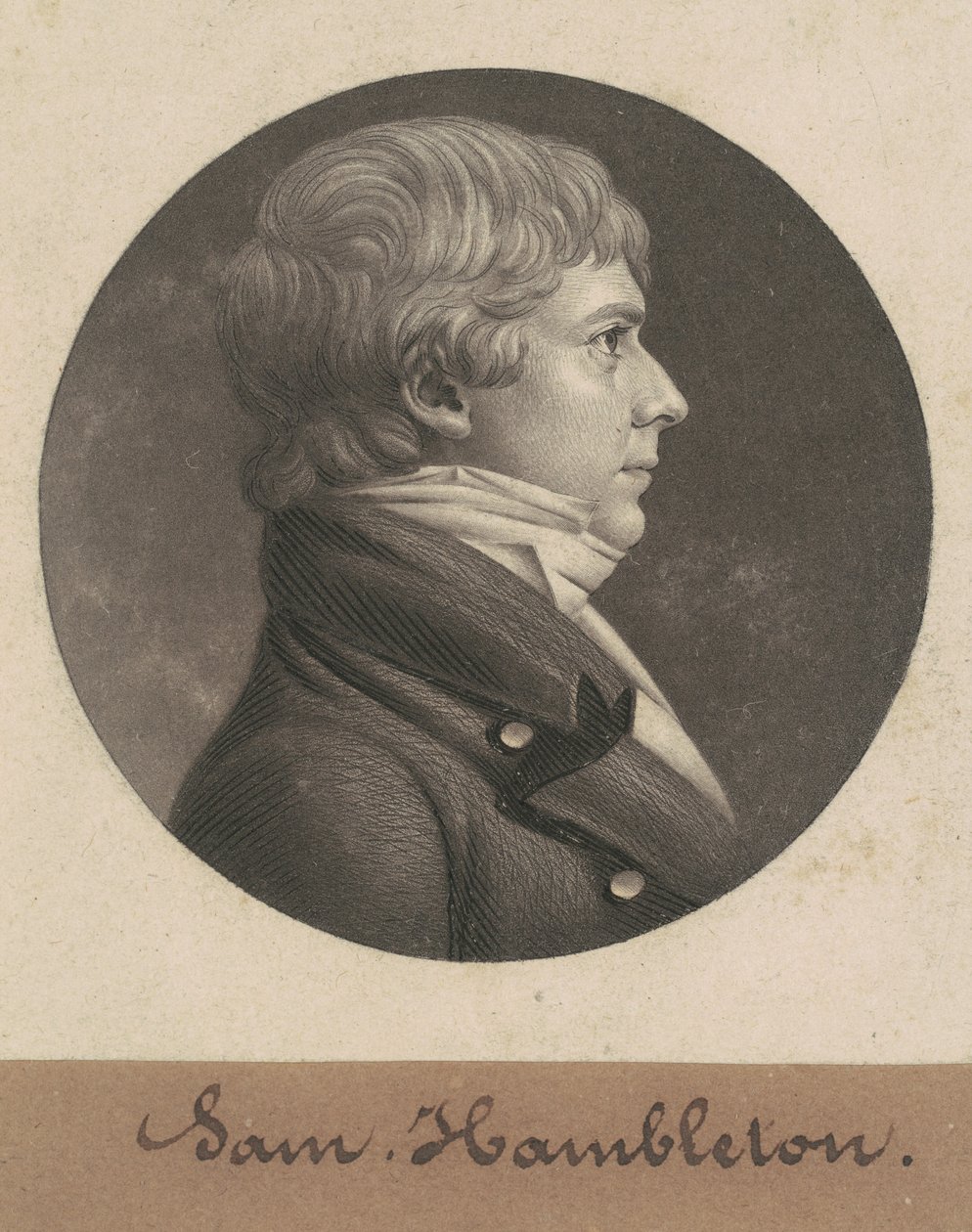 Samuel Hambleton autorstwa Charles B. J. Févret de Saint Mémin