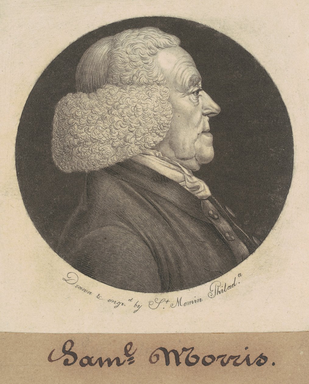 Samuel Morris autorstwa Charles B. J. Févret de Saint Mémin