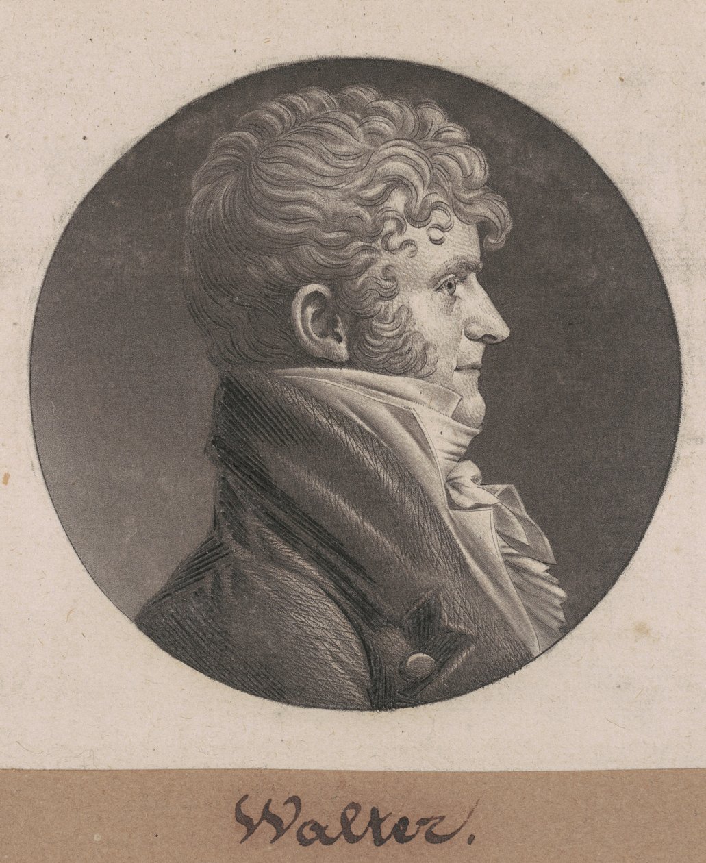 Samuel Purviance Walker autorstwa Charles B. J. Févret de Saint Mémin