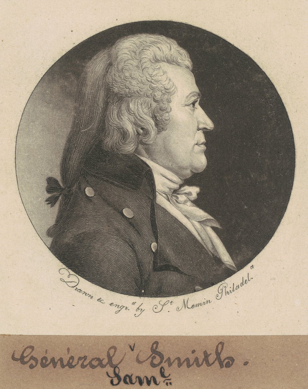 Samuel Smith autorstwa Charles B. J. Févret de Saint Mémin