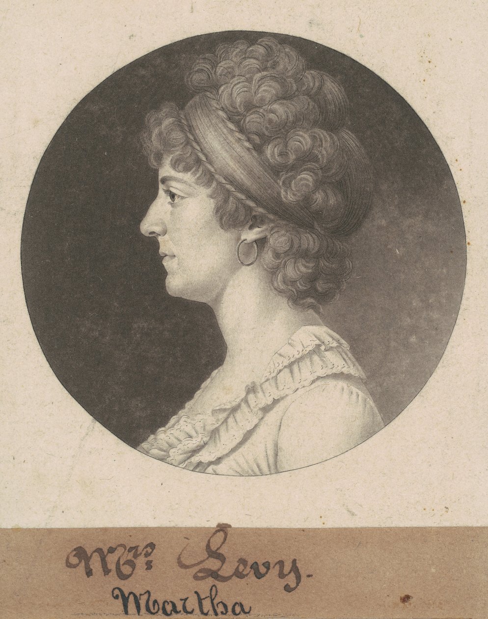 Sarah Coates Levy autorstwa Charles B. J. Févret de Saint Mémin