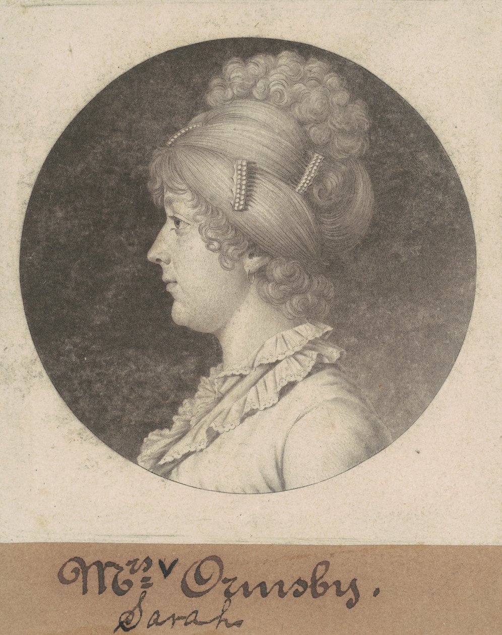 Sarah Mahon Ormsby autorstwa Charles B. J. Févret de Saint Mémin