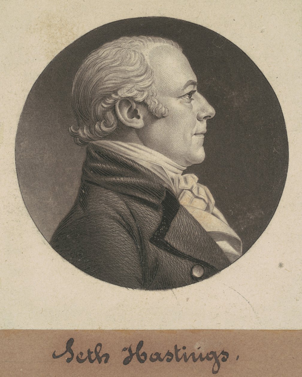 Seth Hastings autorstwa Charles B. J. Févret de Saint Mémin