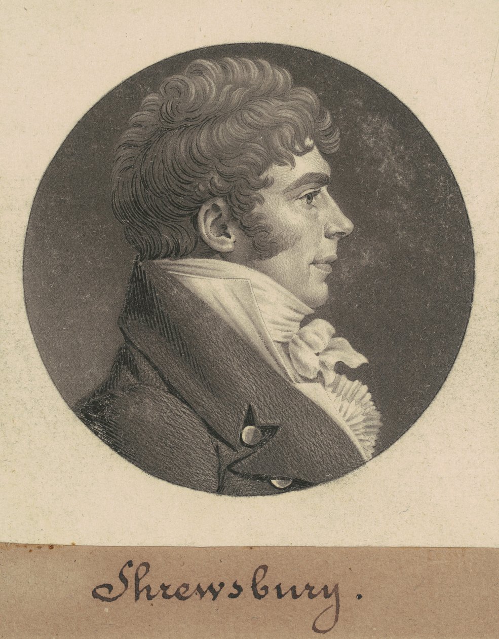 Shrewsbury autorstwa Charles B. J. Févret de Saint Mémin