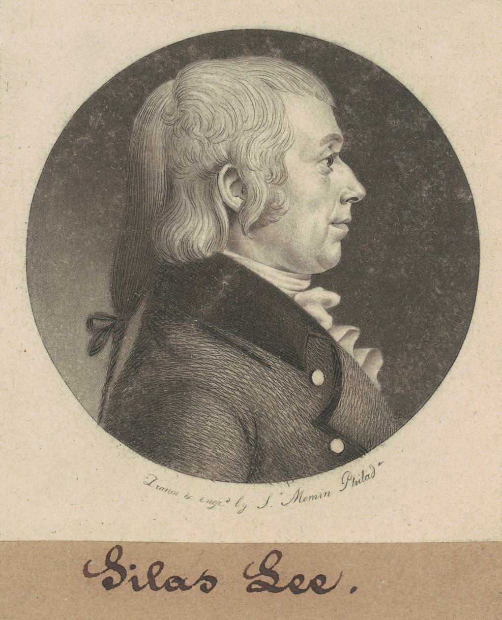 Silas Lee autorstwa Charles B. J. Févret de Saint Mémin