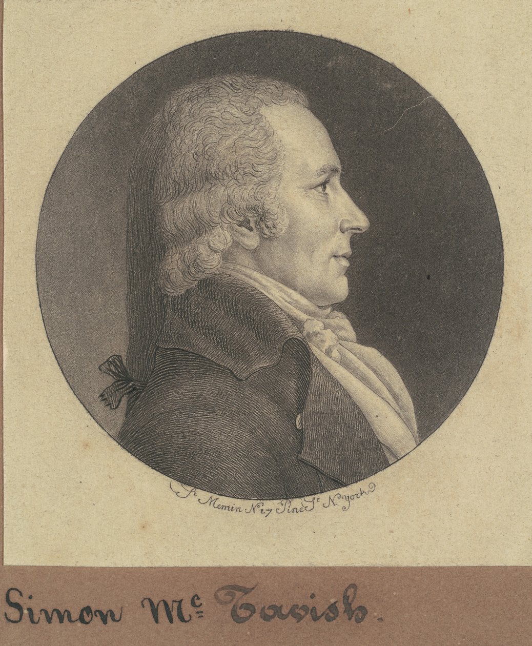Szymon McTavish autorstwa Charles B. J. Févret de Saint Mémin