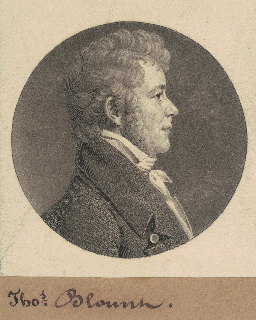 Thomas Blount autorstwa Charles B. J. Févret de Saint Mémin